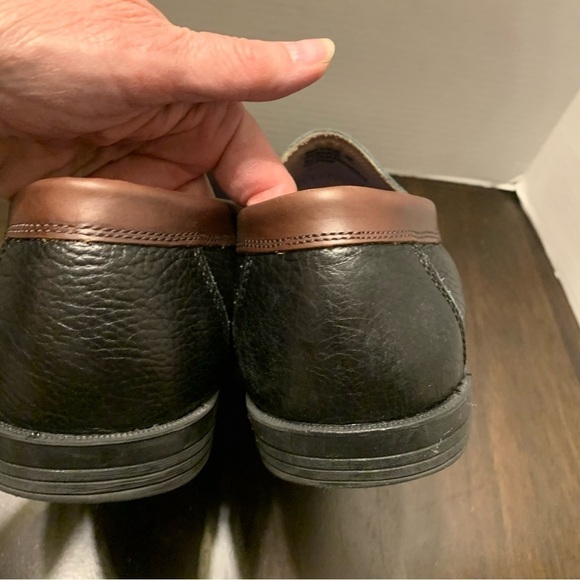 Florsheim Cricket Black And Brown Leather Loafers - Picture 8 of 9